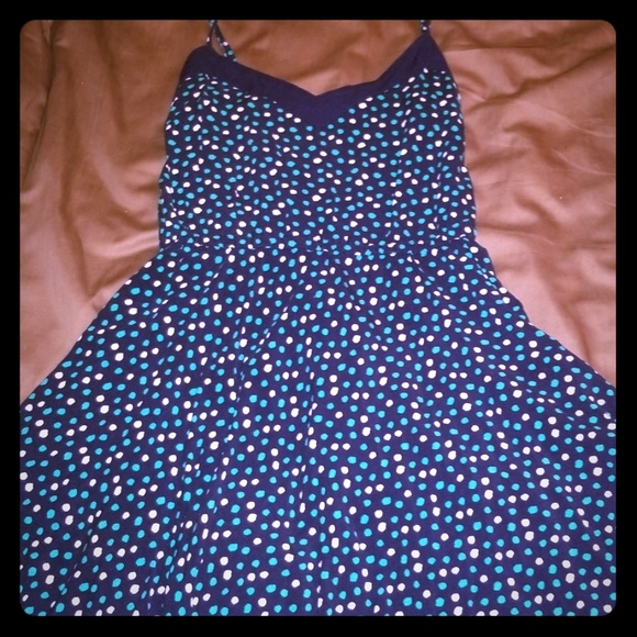 Aeropostale Dresses & Skirts - Mini Blue and White Polka Dot Dress Aeropostale Dresses & Skirts - Mini Blue and White Polka Dot Dress